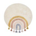 Elevandiluu värvi pestav/käsitsi kootud puuvillane laste vaip ø100 cm Tadea - Kave Home