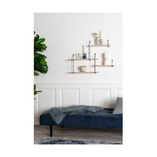 Mustast täispuidust riiul pavlovnia Harlem Hyde - House Nordic