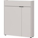 Kreemjas matt kapp 83x99x22 cm Ameca - Germania