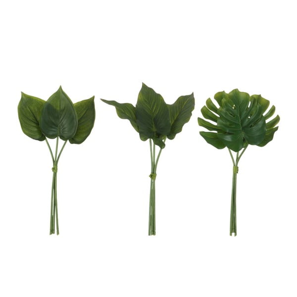 Sada 3 umělých listů J-Line Philodendron