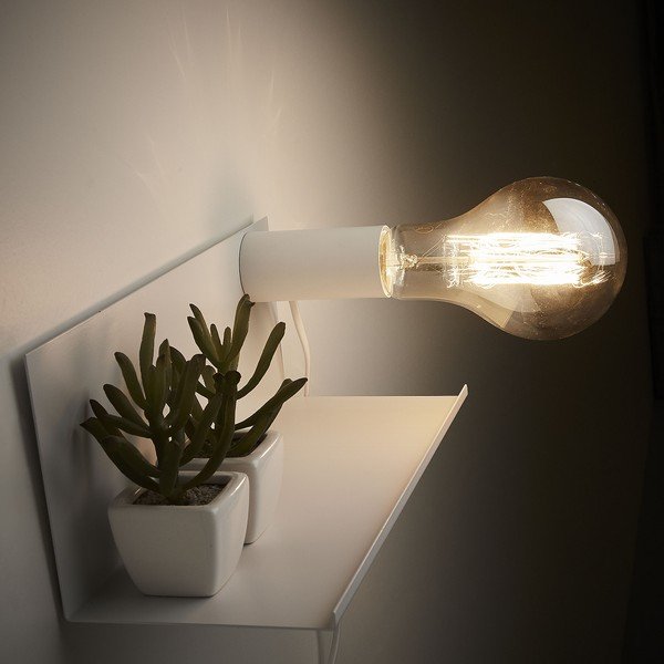 Valge seinalamp riiuliga Hannah - Kave Home-image-2