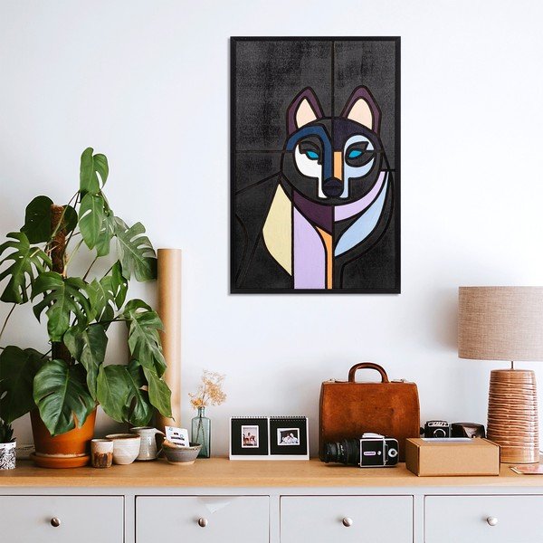 Maal 39x59 cm Wolf - Wallity-image-1