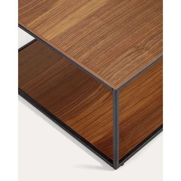 Pähklipuidu spoonist pealispinnaga diivanilaud 60x110 cm Yoana - Kave Home-image-4