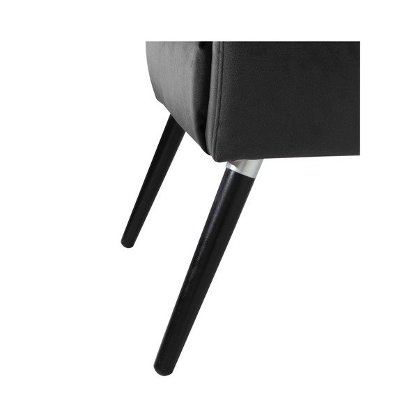 Černé křeslo ušák Max Winzer Elina Suede-image-1