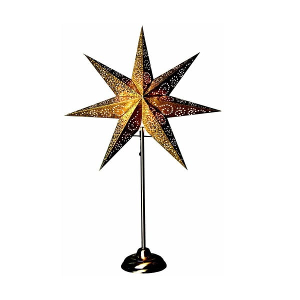 Svítící hvězda se stojanem Antique Gold, 70 cm