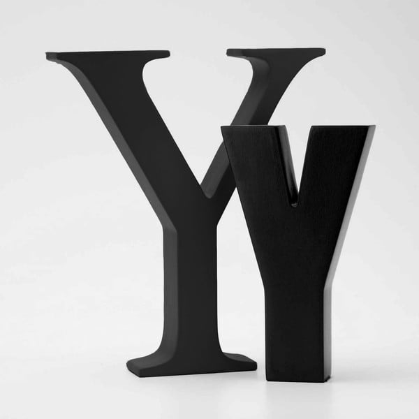 Malé "y" 13x8 cm, černá