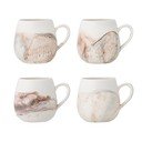 Kreemid kivikeraamikast kruusid 4tk komplektis 250 ml Lyre - Bloomingville