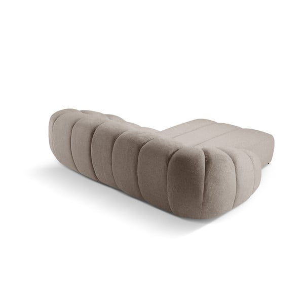 Beež sametist nurgadiivan (vasak nurk) Diana - Micadoni Home-image-3