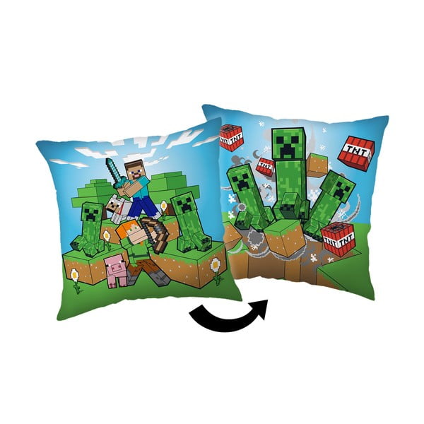 Laste padi 40x40 cm Minecraft "Creeper Rush" - Jerry Fabrics