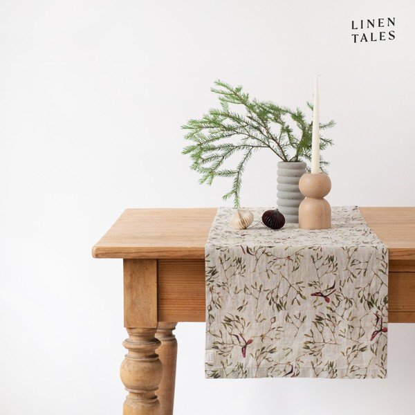 Linane jõulumotiividega linik 40x200 cm - Linen Tales