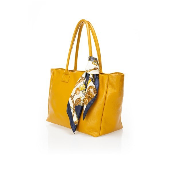 Kollane nahast käekott Nina - Giorgio Costa-image-2