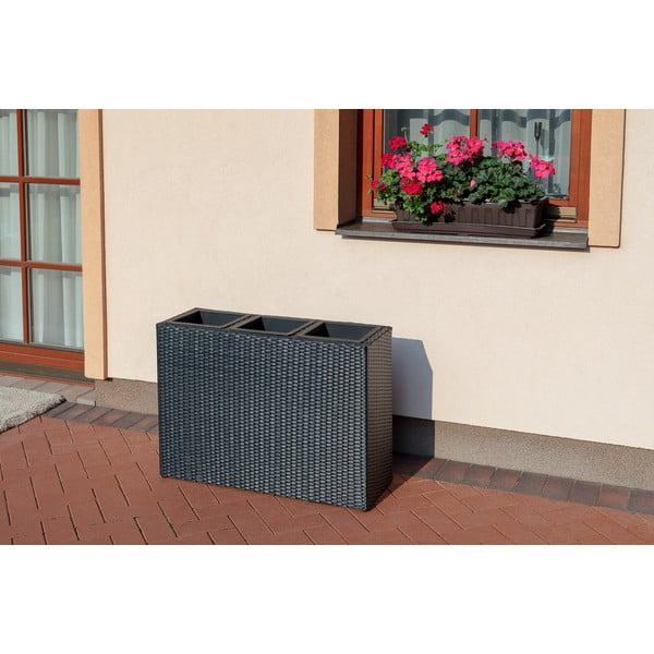 Patteo musta värvi istutuskast õues Rose - Bonami Essentials-image-1