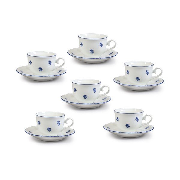 Sinise lillega portselanist teekomplekt Ophelia - Thun-image-2