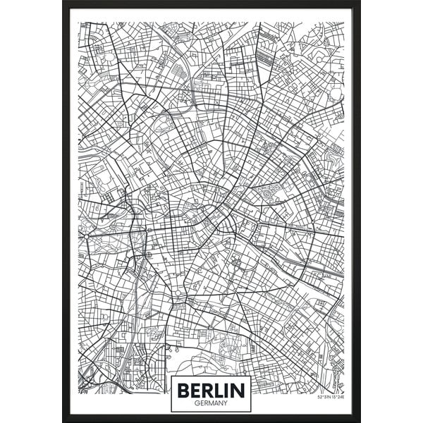 Seinaplakat raamis MAP/BERLIN, 40 x 50 cm Map Berlin - DecoKing