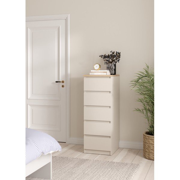 Kreemikas kummut 40x111x50 cm Naia - Tvilum-image-1