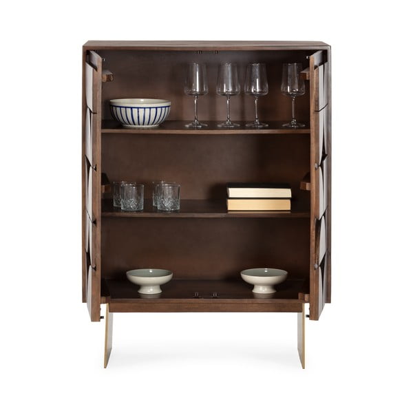 Pruun mangopuidust kapp 90x120x40 cm Trisha - MOME-image-3