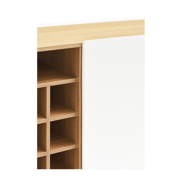 Valge kõrge tammedekooriga kummut 95x120 cm Arista – Teulat-image-3