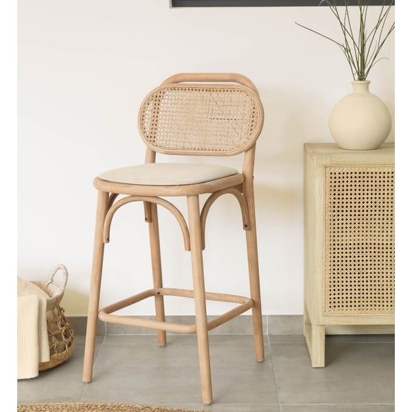 Tammepuidust baaritool (istme kõrgus 65 cm) Doriane – Kave Home-image-1