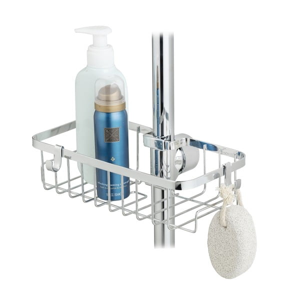 Isekandev vannitoa riiul roostevabast terasest hõbedases toonis Floresta - Wenko-image-4