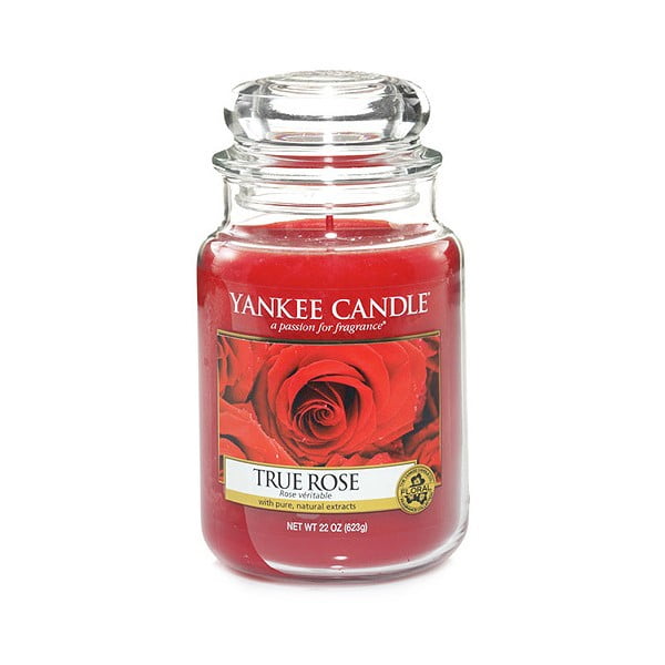 Vonná svíčka Yankee Candle Rudá Růže, doba hoření 110 - 150 hodin