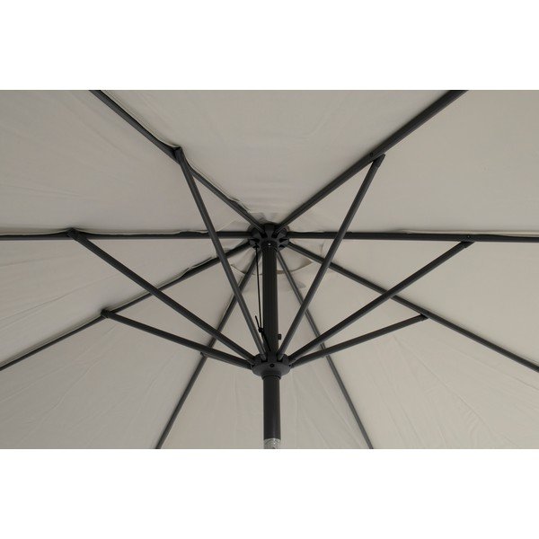 Helehall rippuv päikesevarju ø 300 cm Shadowflex - Hartman-image-1