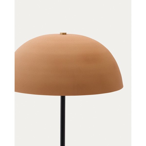 Terrakottapunane põrandalamp metallist varjuga (kõrgus 140 cm) Nibla - Kave Home-image-4