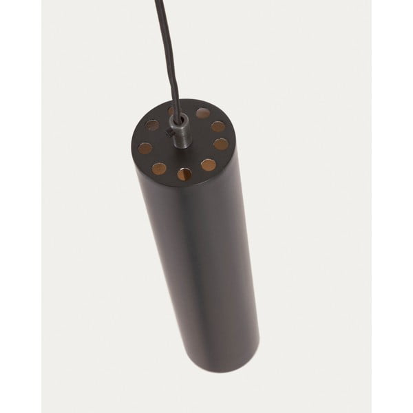 Must rippvalgusti metallist varjuga ø 8 cm Maude - Kave Home-image-3