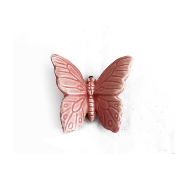 Keramický motýl k zavěšení 6 ks, růžový-image-1