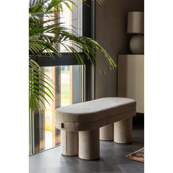 Beež bukleekangast pink Fern - Dutchbone-image-1