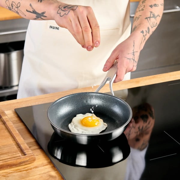 Roostevabast terasest pann mittenakkuva pinnaga ø 20 cm Lucca 3.0 - FABINI-image-1