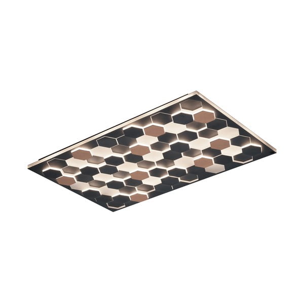 Must LED laevalgusti hääljuhtimise/mobiilirakenduse juhtimisega, metallist varjuga 70x115 cm Cifavo - CINQUE-image-1