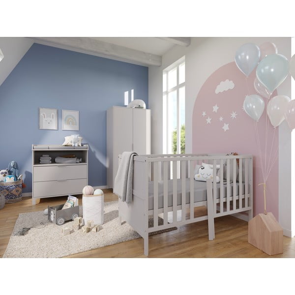 Kreem laste kummut koos mähkimisalusega 89x102x77 cm Alkmaar - Germania-image-4