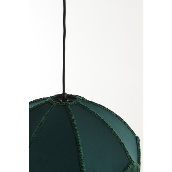 Petrooleumi värvi rippvalgusti tekstiilist varjuga ø 50 cm Malacia - Light & Living-image-4