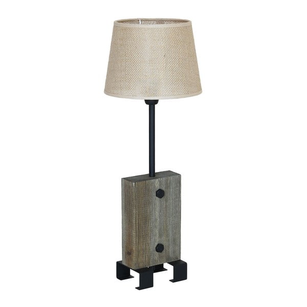 Stolní lampa s dřevěnými detaily Glimte Thor