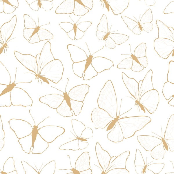 Laste tapeet 10 m x 50 cm Butterflies - Lilipinso