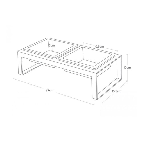 Keraamika kausside komplekt koos alusega Tower – YAMAZAKI-image-4
