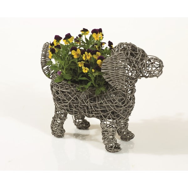 Dekorativní ratanový květináč Dog Planter