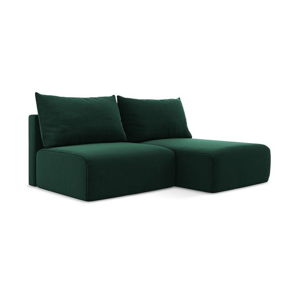 Tumeroheline sametdiivanvoodi/panipaigaga nurgadiivan (parem nurk/diivanvoodiga) Kalena - Makamii-image-2