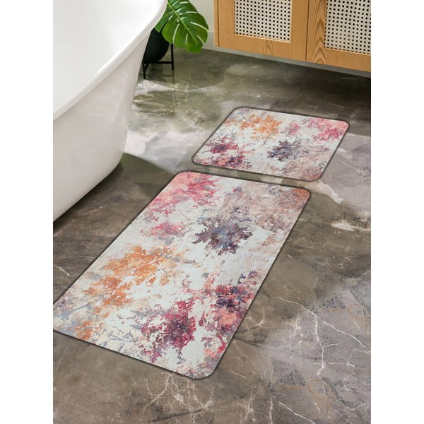 Roosa-lilla vannitoamattide komplekt 2 tk 60x100 cm - Mila Home-image-2