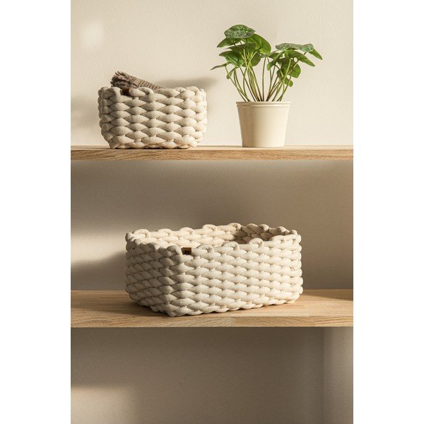 Riidest korv 35x25x14 cm Peach Skin M - Bigso-image-3