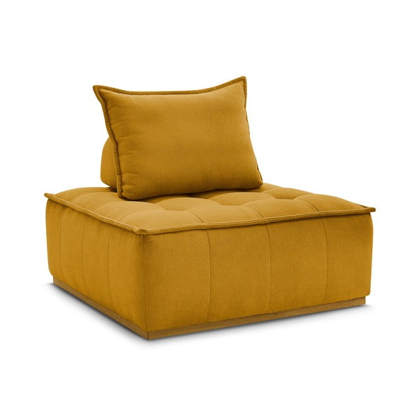 Bouclé kangast sinepivärvi tugitool Elisa - Bobochic Paris