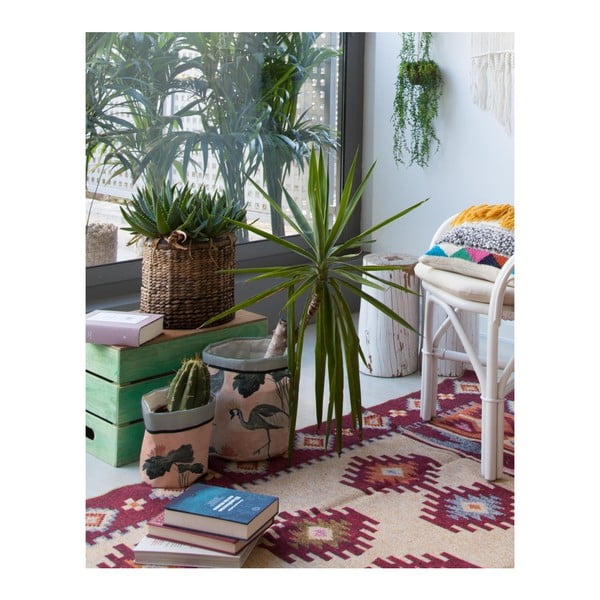 2 tekstiilist poti katte komplekt Flores y Gruas - Madre Selva-image-1