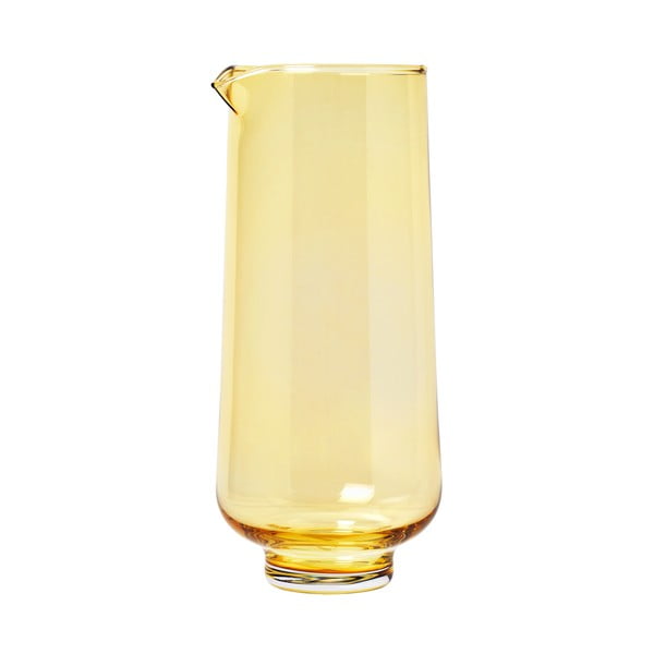 Kollane klaasist veekarp Flow, 1,1 l - Blomus