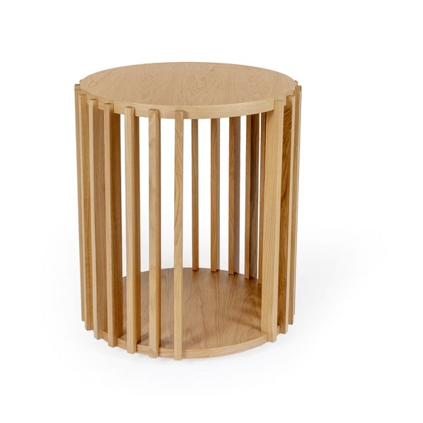 Tammepuust trummel-kohvilaud, ø 53 cm - Woodman-image-2