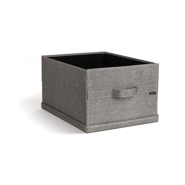 Hall tekstiilist hoiukast koos kaanega 36x46x25 cm Soft Storage Large - Bigso-image-1