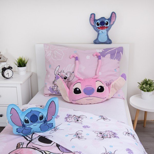 Fliisist laste padi 41x32 cm Lilo and Stitch "Angel Pink" - Jerry Fabrics-image-4