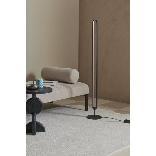 Matt must metallist LED-põrandalamp hämardatav (kõrgus 130 cm) Loop - Ellos Home-image-2