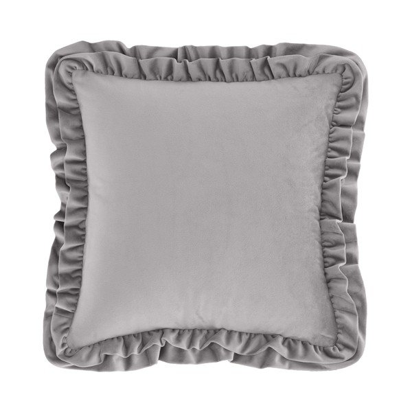 Sametist dekoratiivpadi 43x43 cm Velvet Double Frill - Catherine Lansfield