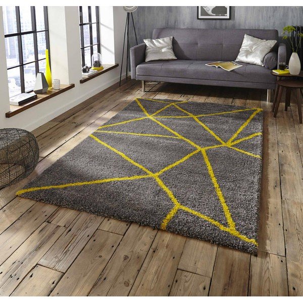 Hall ja kollane vaip Hall ja kollane, 120 x 170 cm Royal Nomadic - Think Rugs-image-1