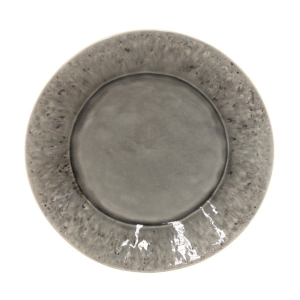Šedý kameninový talíř Ego Dekor Madeira, ⌀ 27 cm